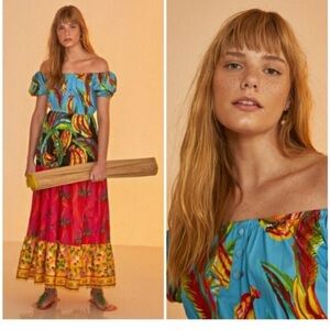 Farm Rio Mix Maxi Dress Size XL